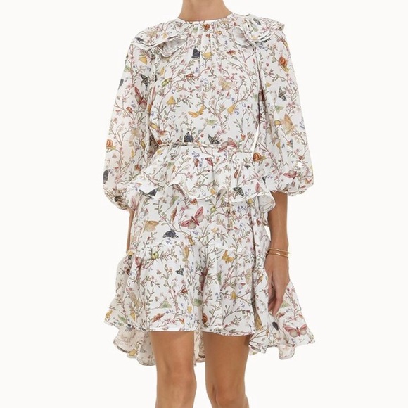 Zimmermann Frilled Butterfly Mini Dress - Picture 7 of 10